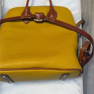 New w tags Dooney - Bourke Mustard Pebbled Leather Backpack